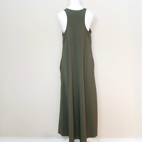 NWOT Athleta Presidio Traveler Maxi Dress Green Size Small - Picture 7 of 9